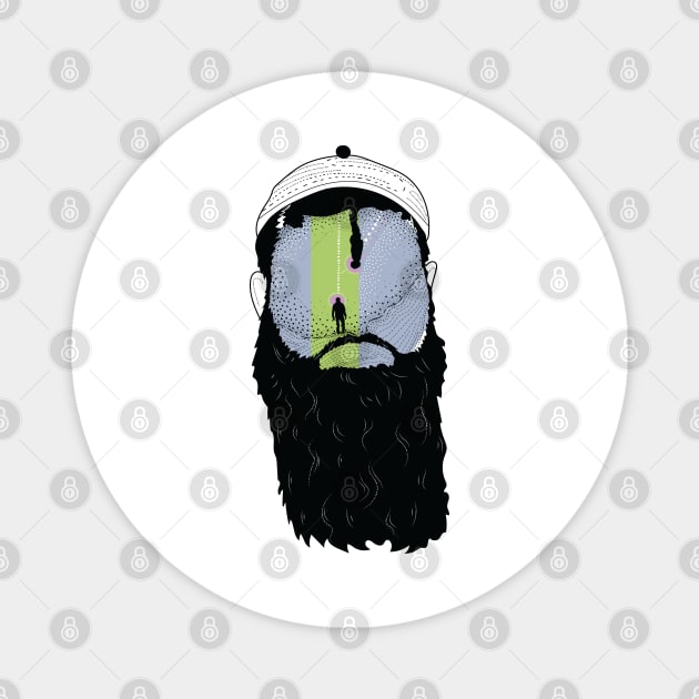 Bearded Alter ego Magnet by Frajtgorski